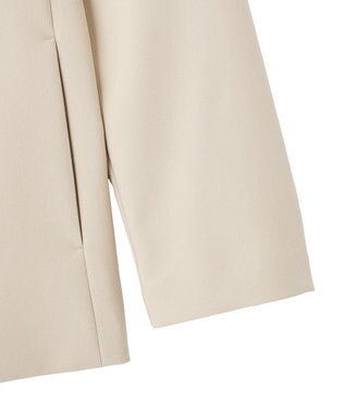 YECCA VECCA ストレッチノーカラージャケット Light Beige