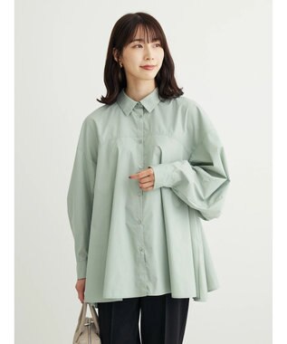 Green Parks ・ｆｕｒｒｙ　ｒａｔｅ　変形キリカエシャツチュニック Gray