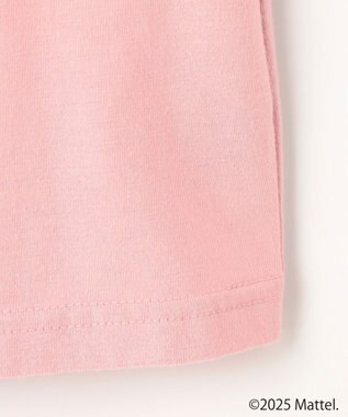 ANY KIDS 【Barbie(TM)】リボン 七分袖Tシャツ ピンク