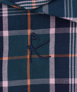 組曲 KIDS 【110-140cm】ブリティッシュ ブラウス グリーン系3