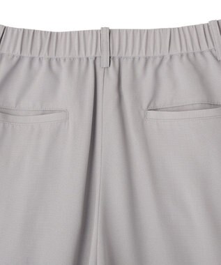 Green Parks セミワイドスラックスパンツ Light Gray