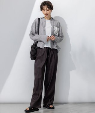 23区 L 【洗える】ハイエンド クルーネック Tシャツ ホワイト系