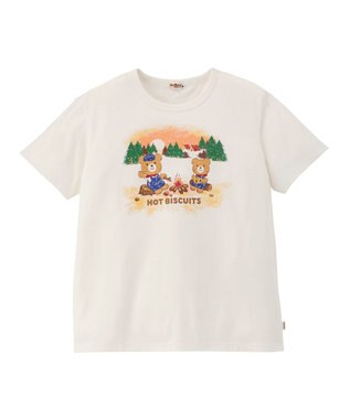 MIKI HOUSE HOT BISCUITS 【家族でおそろい】【155-185cm】アウトドアデザイン(大人用) 半袖Tシャツ グリーン