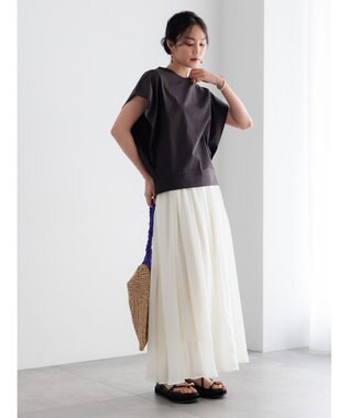 Te chichi シャンブレーボイルスカート オフホワイト