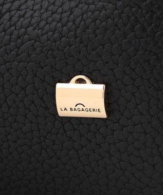 LA BAGAGERIE ソフトシュリンク2WAYハンドバッグ small ブラック