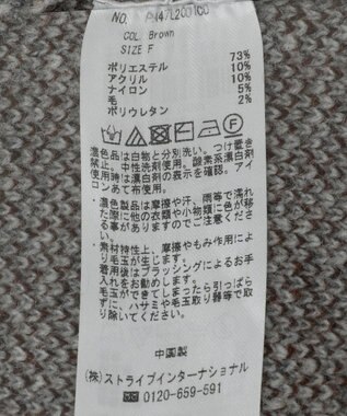 CRAFT STANDARD BOUTIQUE 洗える/チェック柄ニットプルオーバー Brown