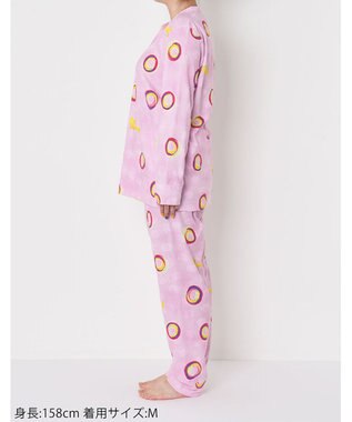 tsumori chisato SLEEP パジャマ　長袖　長ズボン　ルームウエア　綿100%　パイル生地　肌あたりやさしい　/ワコール　UDX550 ピンク