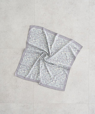 earth music&ecology 【予約】ふるふるひんやり アニマル柄スカーフ グレー