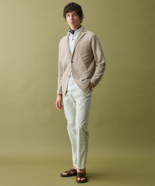 JOSEPH ABBOUD 【日本製】RCF綿ローン ペイズリープリント スカーフ ピーコックグリーン系7