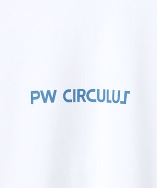 PW CIRCULUS 【吸水速乾 /  UV遮蔽率99.9% UVカット / ストレッチ】【MEN】アニマルグラフィックロングスリーブモックT  ゴルフ ホワイト系