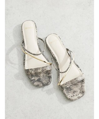 Green Parks ・ｍｉｎｉａ　ナローストラップミュール Python