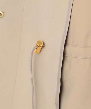 J.PRESS LADIES S 【洗える】 ソロテックスドライツイル ノーカラー コート ベージュ系