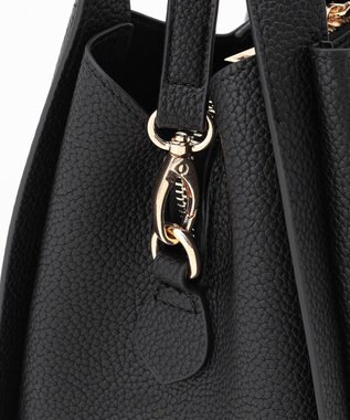 LA BAGAGERIE ソフトシュリンク2WAYハンドバッグ small ブラック