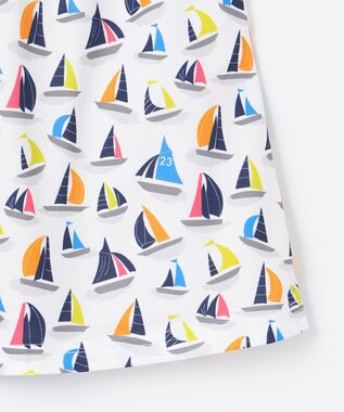 23区GOLF 【WOMEN】【吸水速乾・UVケア】マルチヨットプリント スカート ホワイト系5