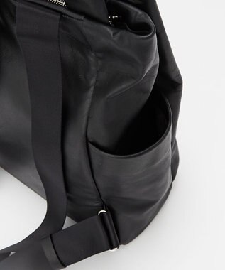 russet ＜約10リットル/690g＞2ハンドルレザーリュックサック(SF-259) Black