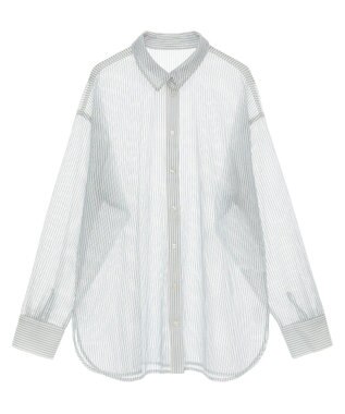 AMERICAN HOLIC メッシュ長袖シャツ【WEB限定カラー有り】 Stripe Blue