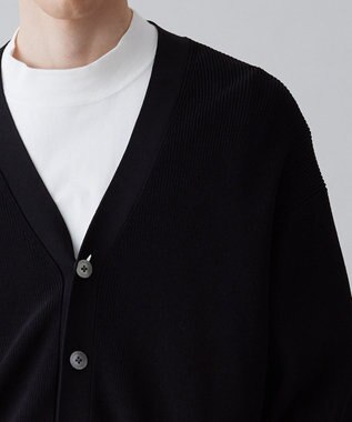 UNFILO MENS イージーケア ニットカーディガン [23年春夏商品] ブラック