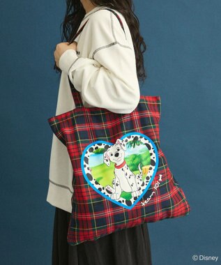 Green Parks １０１匹わんちゃん／チェック柄トートバッグ