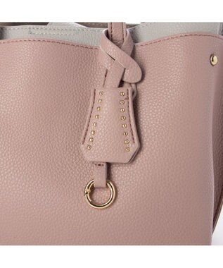 UNBILLION カシュカシュ cachechche / セパレートカラーパーテーショントート ラベンダーグレー