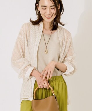 AMERICAN HOLIC メッシュ長袖シャツ【WEB限定カラー有り】 Ivory