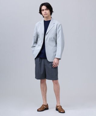 J.PRESS MEN 【J.PRES ORIGINALS】【UNISEX】Cordlane Seersucker 3B Sack Jacket グレー系1