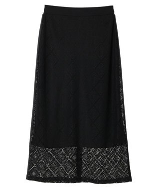 earth music&ecology モチーフナロースカート Black