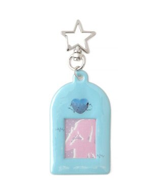 WEGO 【痛バ＆推し活グッズ】ラメモチーフIDフォトケースキーホルダー サックス