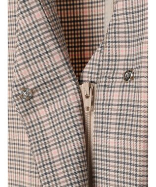 earth music&ecology フロントジップジャンスカ Glen Check