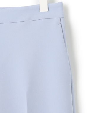 ICB 【洗える】トリプルクロスツイル ワイドパンツ スカイブルー系