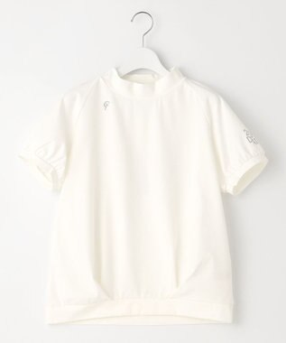 23区GOLF 【23Fondation】半袖 モックネックシャツ ホワイト系
