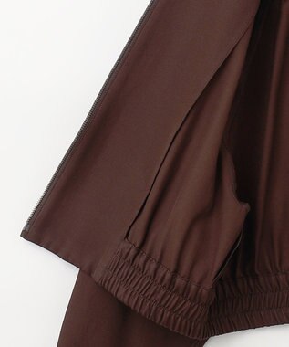 NAVE 【Nave　洗える】バルキーツイル ジップアップブルゾン ダークブラウン系