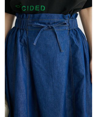 Green Parks Ｉ　デニムハギロングスカート Dark Indigo