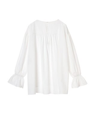 AMERICAN HOLIC 接触冷感キャンディースリーブサイドスリットブラウス Off White