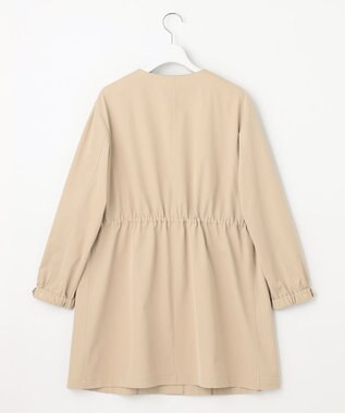 J.PRESS LADIES S 【洗える】 ソロテックスドライツイル ノーカラー コート ベージュ系