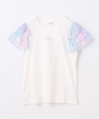 ANY KIDS 接触冷感 レインボーチュール Tシャツ ホワイト