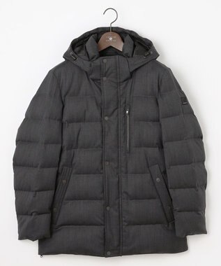 JOSEPH ABBOUD 【フード取り外し可】ライトメリノダウン ブルゾン グレー系