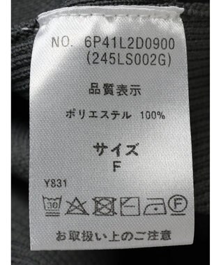 Green Parks ・ｆｕｒｒｙ　ｒａｔｅ　２ｗａｙかる~いニットカーデ Charcoal Gray