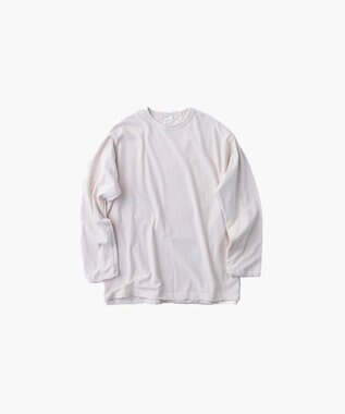 FRESCA SINGLE JERSEY | レイヤードクルーネックプルオーバー - UNISEX, WARM WHITE, 02