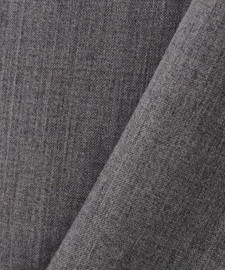 自由区 S 【洗える】ウールミックスストレッチツイル ワンピース ライトグレー系