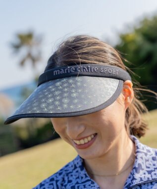 FILA GOLF／marie claire 【marie claire SPORT】花柄UVクリップサンバイザー