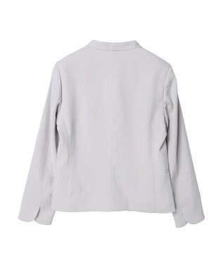 Green Parks ｅｆ－ｄｅ　ストレッチツイルカラーレスジャケット Gray Beige