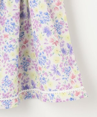 ANY KIDS 花柄 ブラウス オフホワイト系花柄