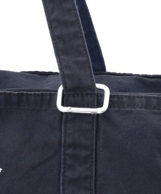 J.PRESS MEN コットンキャンバス オーバルトートバッグ ネイビー系