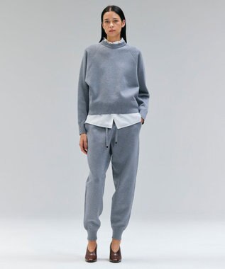 BEIGE， 【洗える】TAFT / コットンカシミヤトラウザーパンツ L.Gray