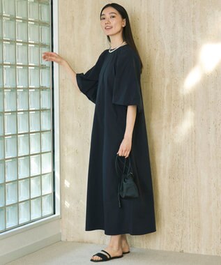 UNFILO FINE MOVE ボリュームスリーブ ワンピース