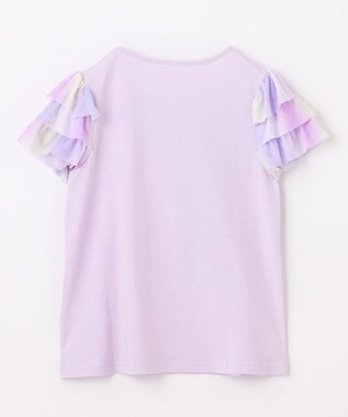 ANY KIDS 接触冷感 レインボーチュール Tシャツ ラベンダー