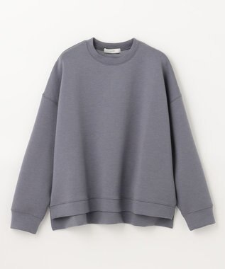 ANY 【洗濯機可】ライトウェイトクルーネックプルオーバー チャコール