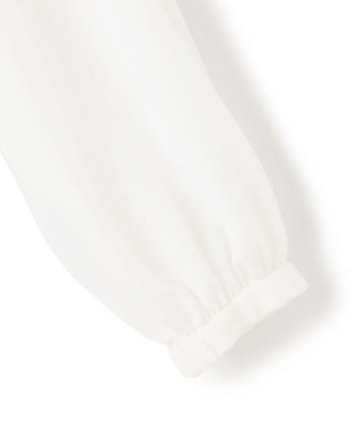 23区 L リボンディテール ギャザー ブラウス アイボリー