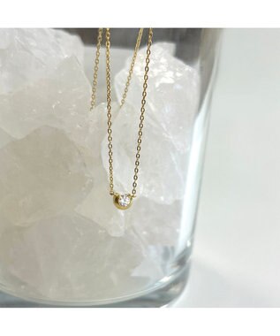 blancotokyo 【金属アレルギー対応】ジルコニアネックレス FORTUNA ゴールド