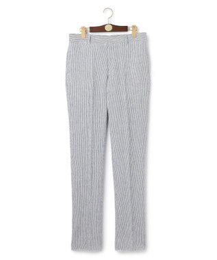 J.PRESS MEN ストレッチリネンサッカー パンツ ネイビー系1